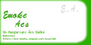 emoke acs business card